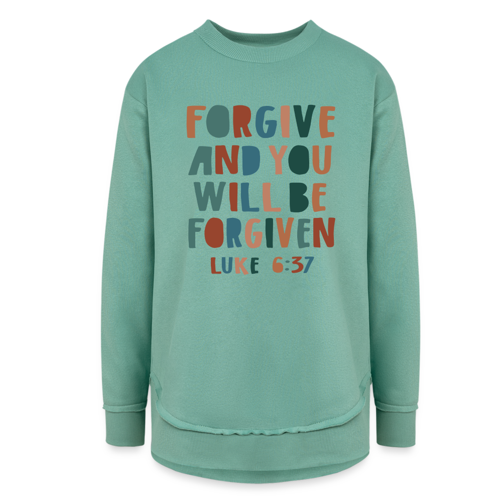 Forgive and You Will Be Forgiven Women's Weekend Tunic Fleece Sweatshirt - saltwater