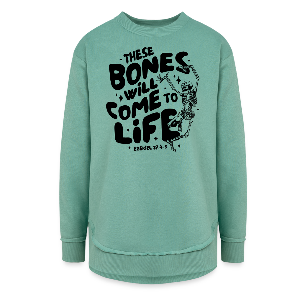 These Bones will Come to Life  Women's Tunic Sweater - saltwater