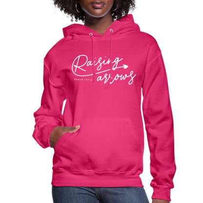 Raising Arrows (W) Women's Hoodie - fuchsia