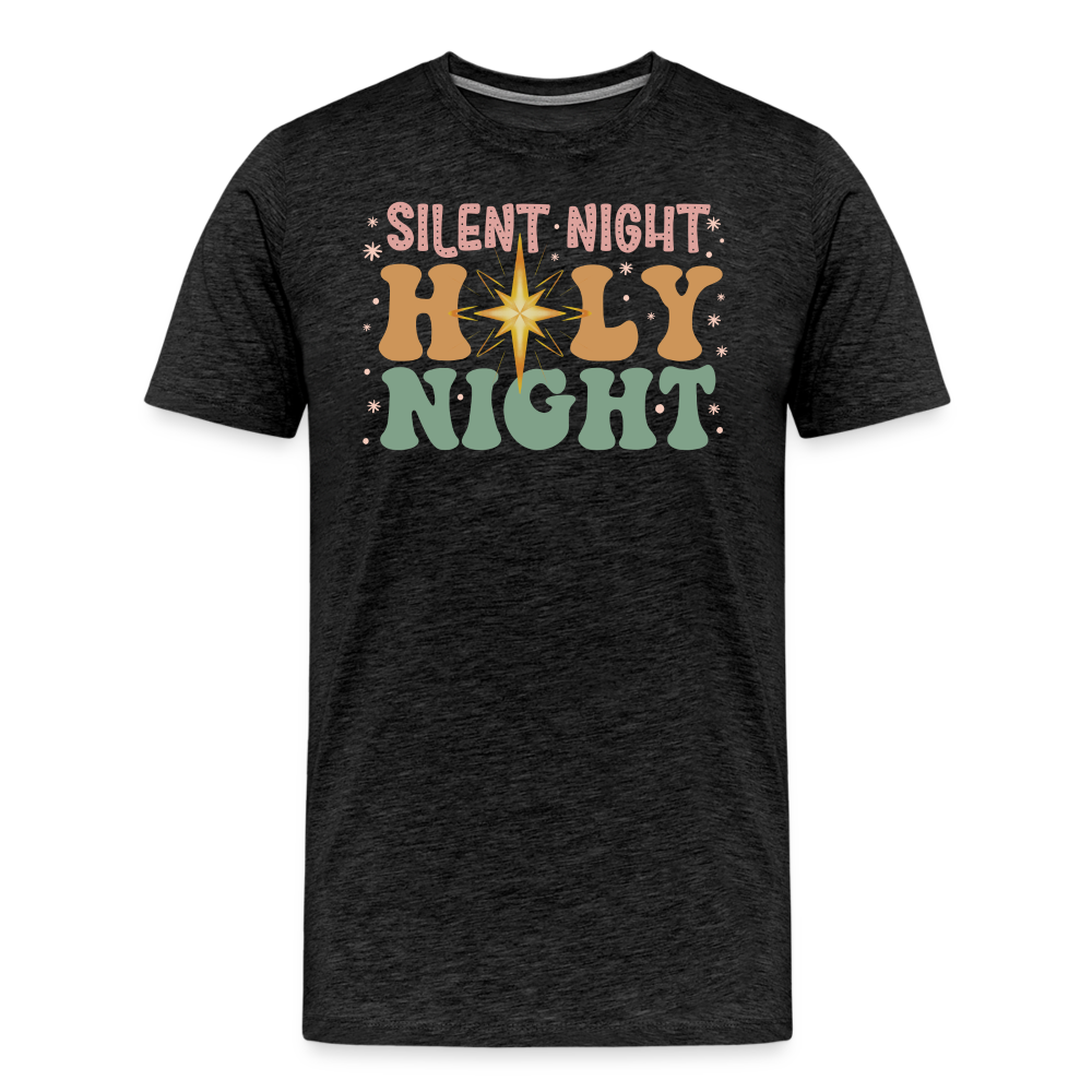 Silent Night Christmas Family Men's Premium T-Shirt - charcoal grey