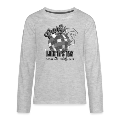 Party Like its 1517 (Color) Reformation Day Kid's Long Sleeve Shirt - heather gray