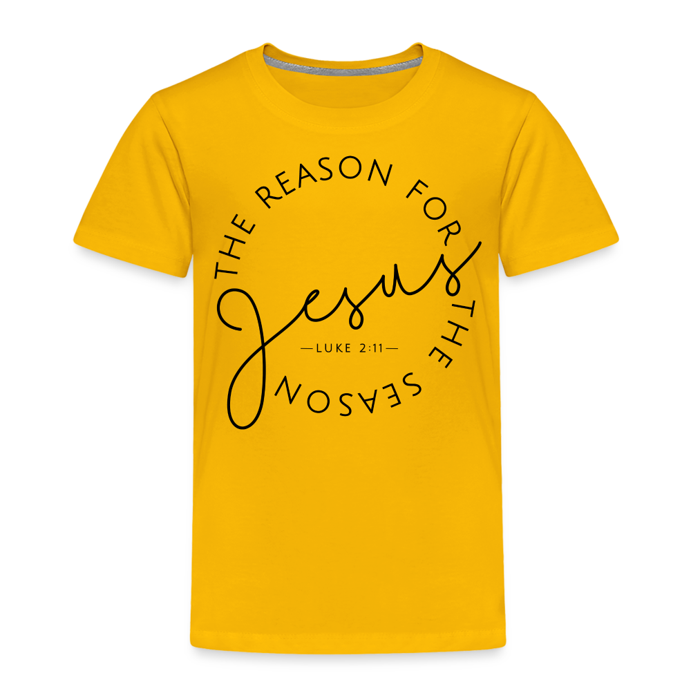 The Reason for the Season Christmas Family Toddler Shirt - sun yellow