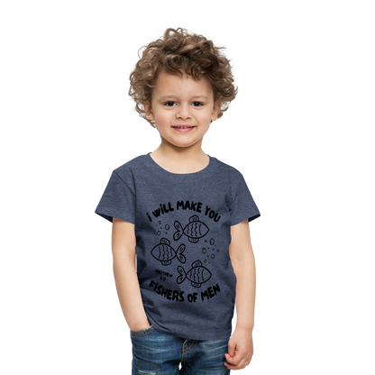 I Will Make You Fishers of Men Toddler T-Shirt - heather blue