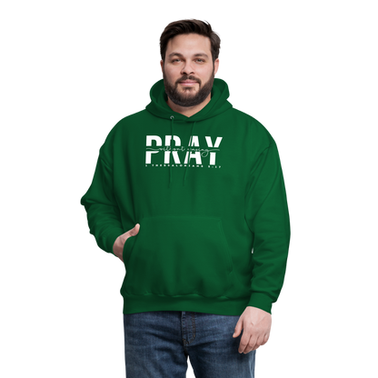 Pray Without Ceasing (W) Men's Hoodie - forest green