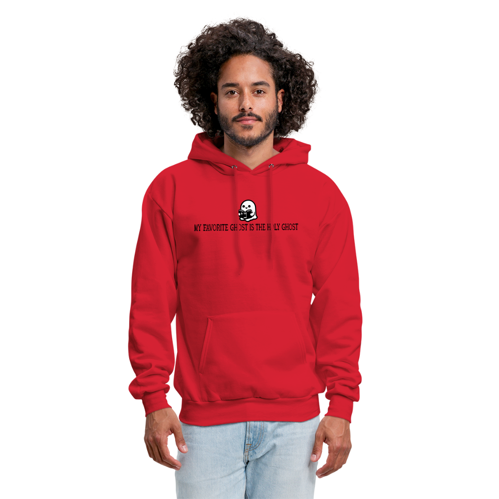 My Favorite Ghost is the Holy Ghost (Bible) Men's Hoodie - red