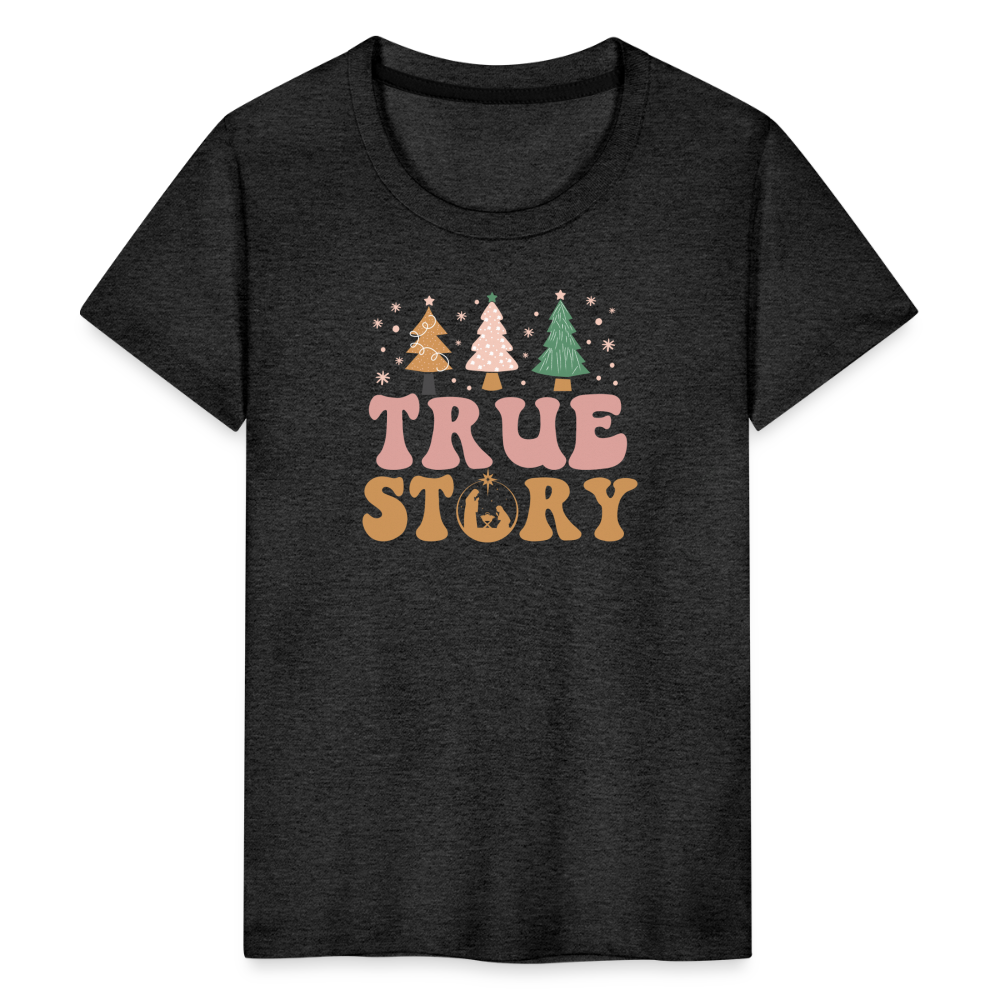 True Story Christmas Family Kids' Premium T-Shirt - charcoal grey