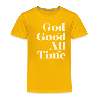 God is Good Toddler Premium T-Shirt - sun yellow