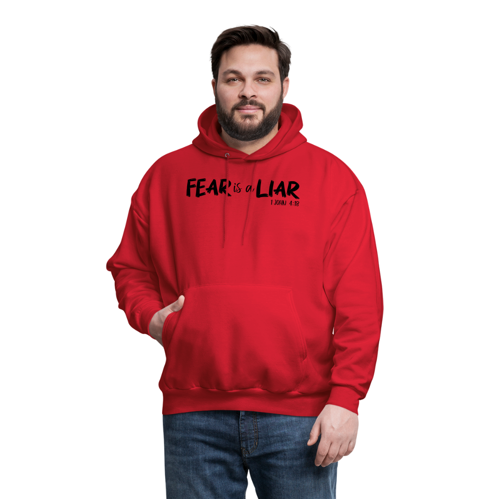 Fear is a Liar Men's Hoodie - red