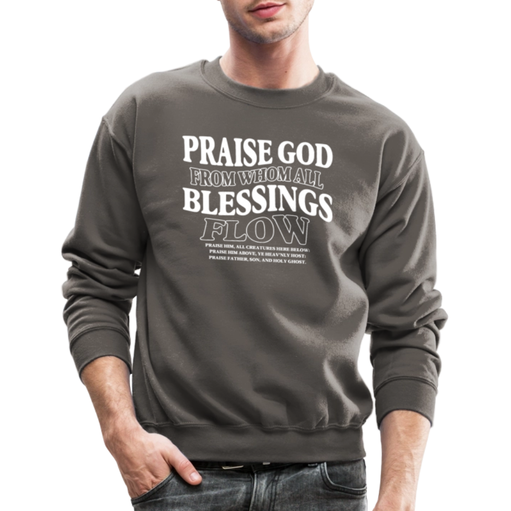 Praise God from Whom All Blessings Flow Men's Sweater - asphalt gray