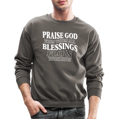 Praise God from Whom All Blessings Flow Men's Sweater - asphalt gray