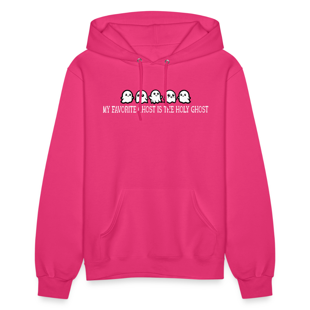 My Favorite Ghost is the Holy Ghost (W) Women's Hoodie - fuchsia