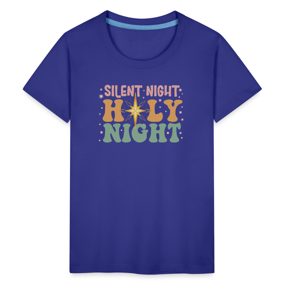 Silent Night Christmas Family Kids' Premium T-Shirt - royal blue