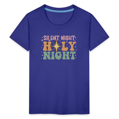 Silent Night Christmas Family Kids' Premium T-Shirt - royal blue