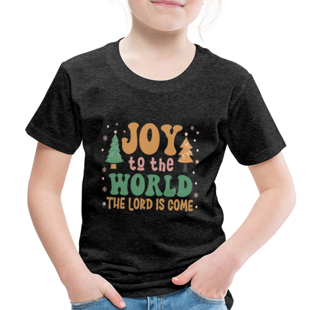 Joy to the Lord Christmas Family Toddler Premium T-Shirt - charcoal grey