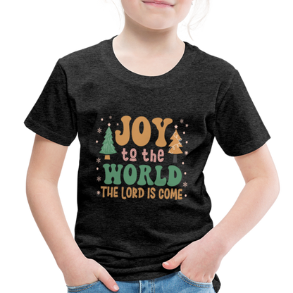 Joy to the Lord Christmas Family Toddler Premium T-Shirt - charcoal grey