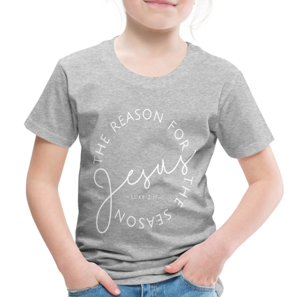 The Reason for the Season (W) Christmas Toddler Shirt - heather gray