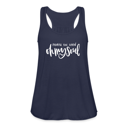 Praise the Lord Oh My Soul Women's Tank - navy