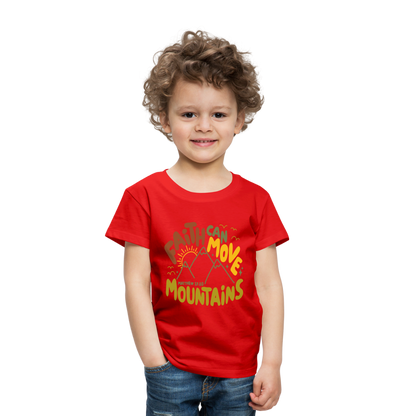 Faith Can Move Mountains (Color) Toddler T-Shirt - red