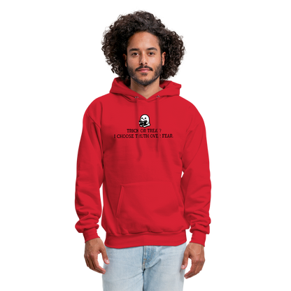 Trick or Treat I Choose Truth (Bible) Men's Hoodie - red