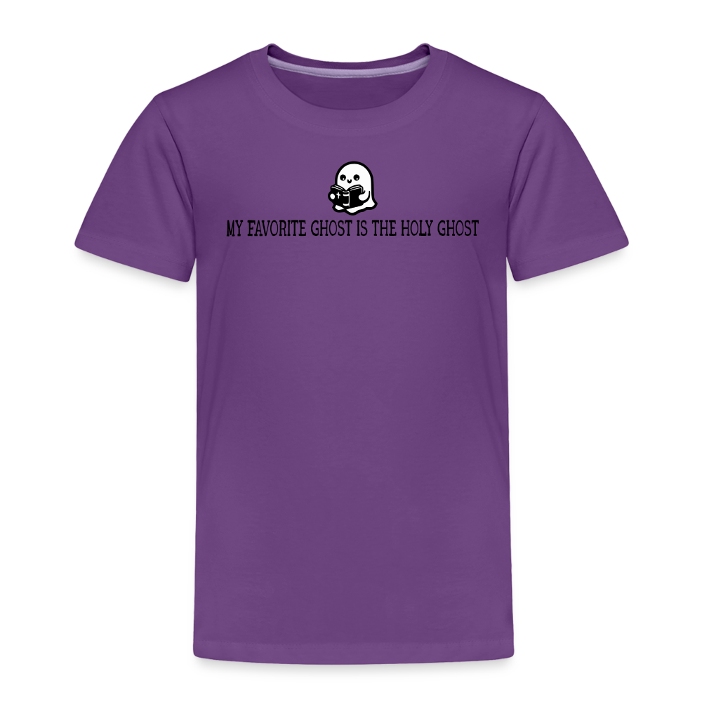 My Favorite Ghost is the Holy Ghost (Bible) Toddler T-Shirt - purple