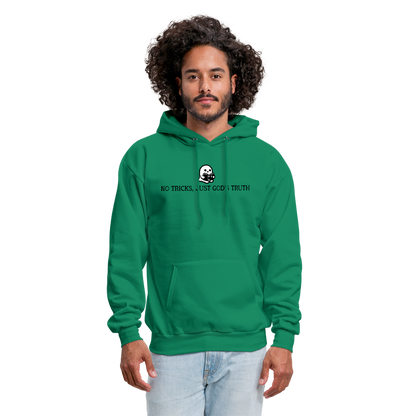 No Tricks Just God's Truth (Bible) Men's Hoodie - kelly green