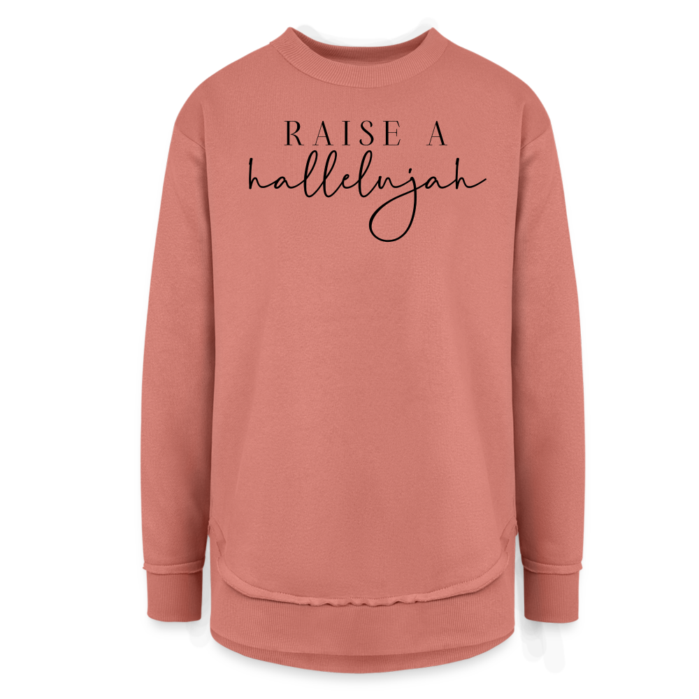 Raise A Hallelujah Women's Long Sleeve Weekend Tunic - mauve