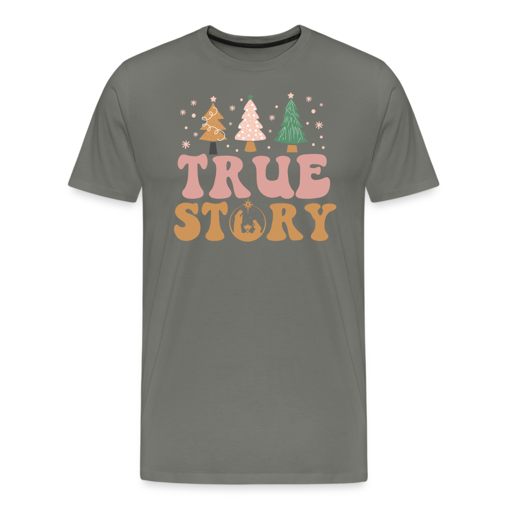 True Story Christmas Family Men's Premium T-Shirt - asphalt gray