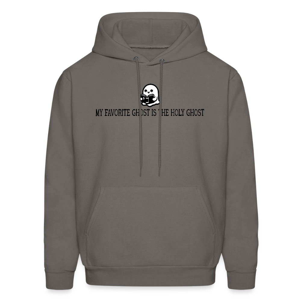 My Favorite Ghost is the Holy Ghost (Bible) Men's Hoodie - asphalt gray