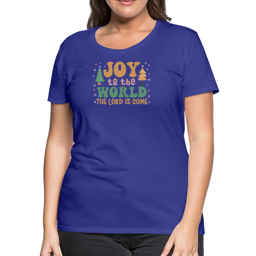 Joy to the World Christmas Family Women’s Premium T-Shirt - royal blue