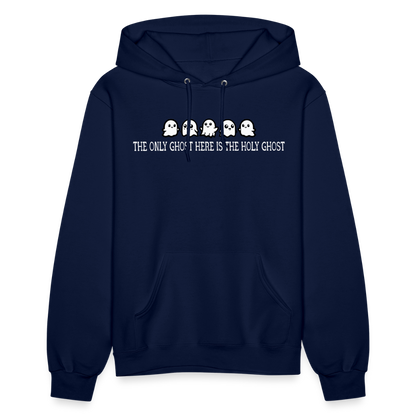 The Only Ghost Here is the Holy Ghost (W) Women's Hoodie - navy