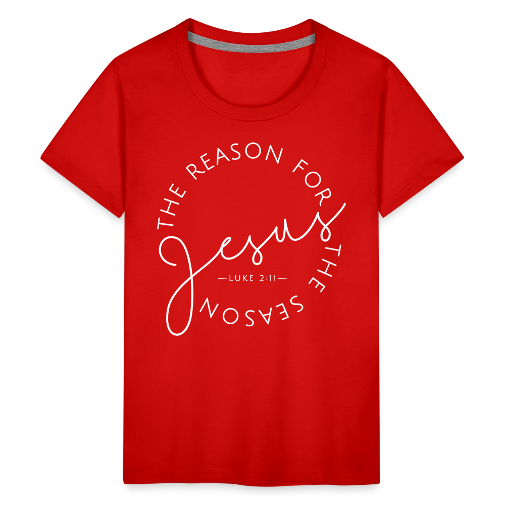 The Reason for the Season (W) Christmas Kids' Premium T-Shirt - red