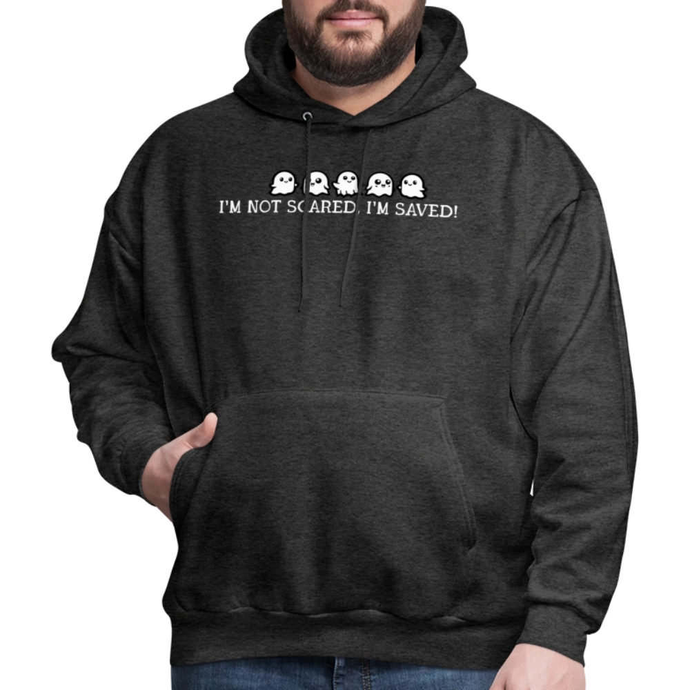 I'm Not Scared I'm Saved (W) Men's Hoodie - charcoal grey