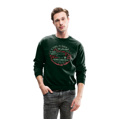 Manger Collage (RG) Men's Sweater - forest green