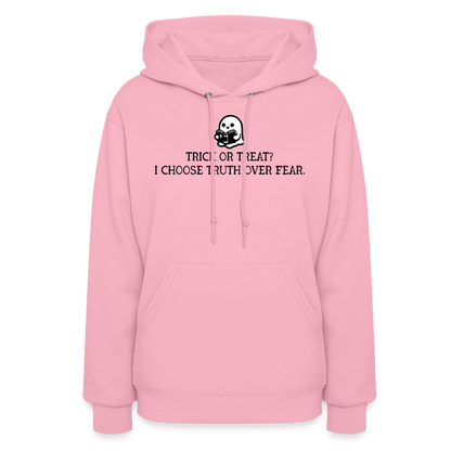 Trick or Treat I Choose Truth (Bible) Women's Hoodie - classic pink