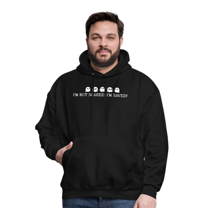 I'm Not Scared I'm Saved (W) Men's Hoodie - black