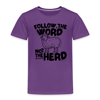 Follow the Word Toddler T-Shirt - purple