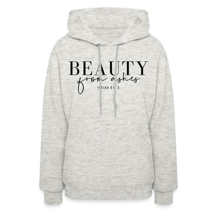 Beauty from Ashes Women's Hoodie - heather oatmeal