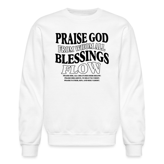 Praise God from Whom All Blessings Flow Men's Sweater - white