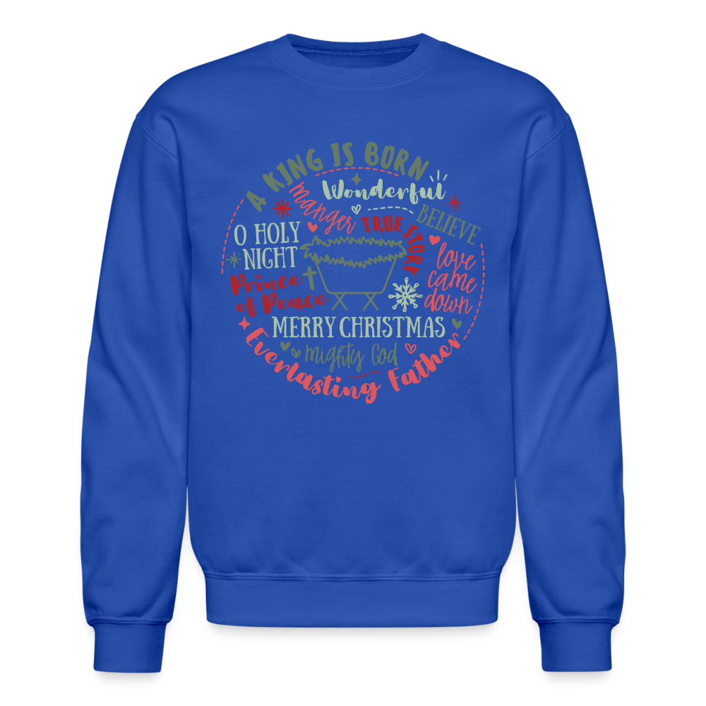 Manger Collage (RG) Men's Sweater - royal blue