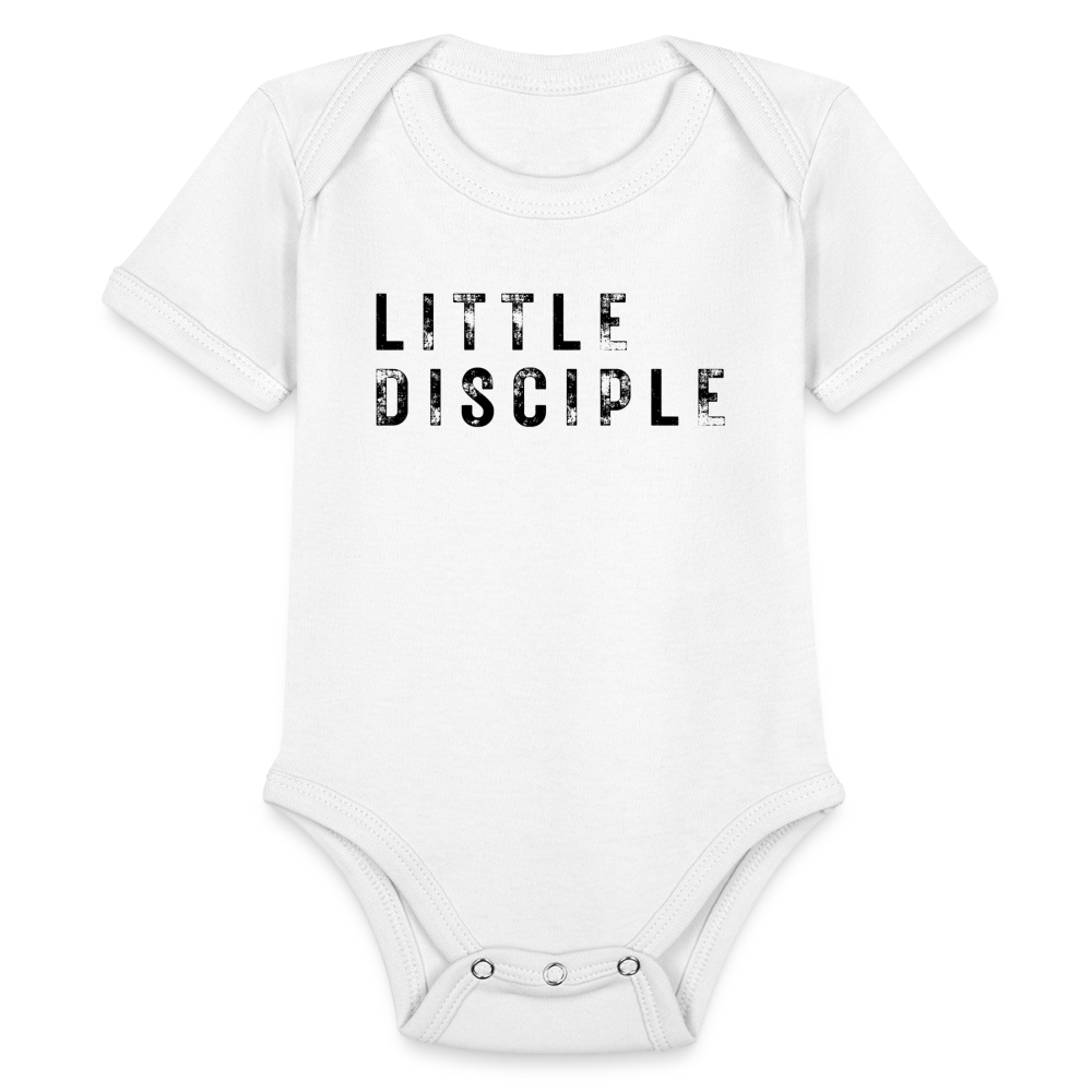 Little Disciple Baby Onesie Bodysuit - white