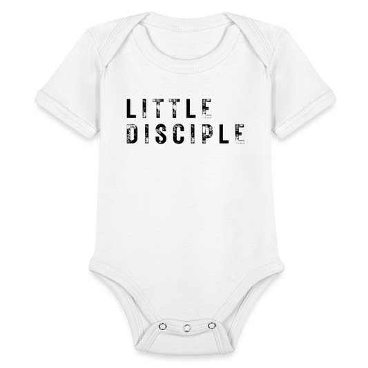 Little Disciple Baby Onesie Bodysuit - white