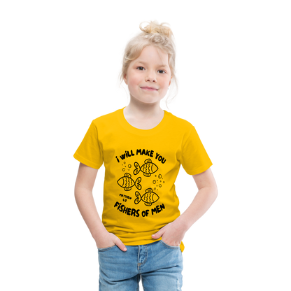 I Will Make You Fishers of Men Toddler T-Shirt - sun yellow