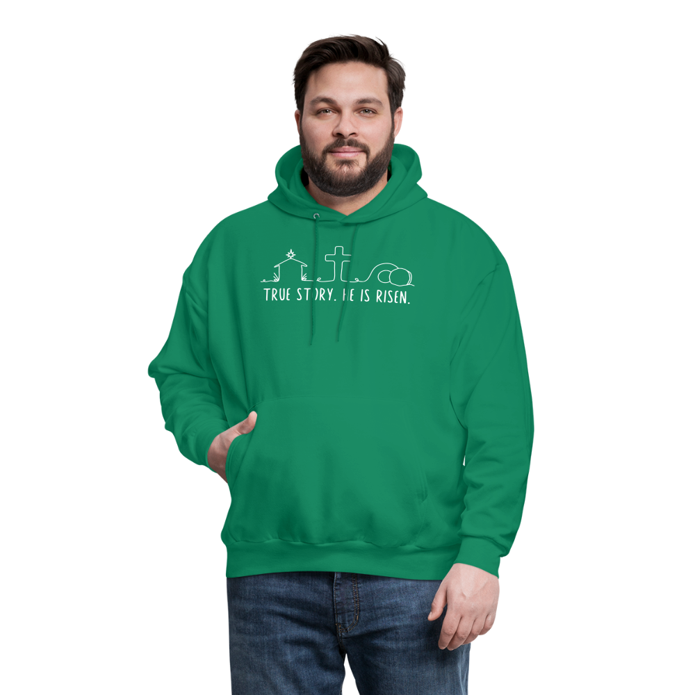 True Story He is Risen (W) Men's Sweater - kelly green