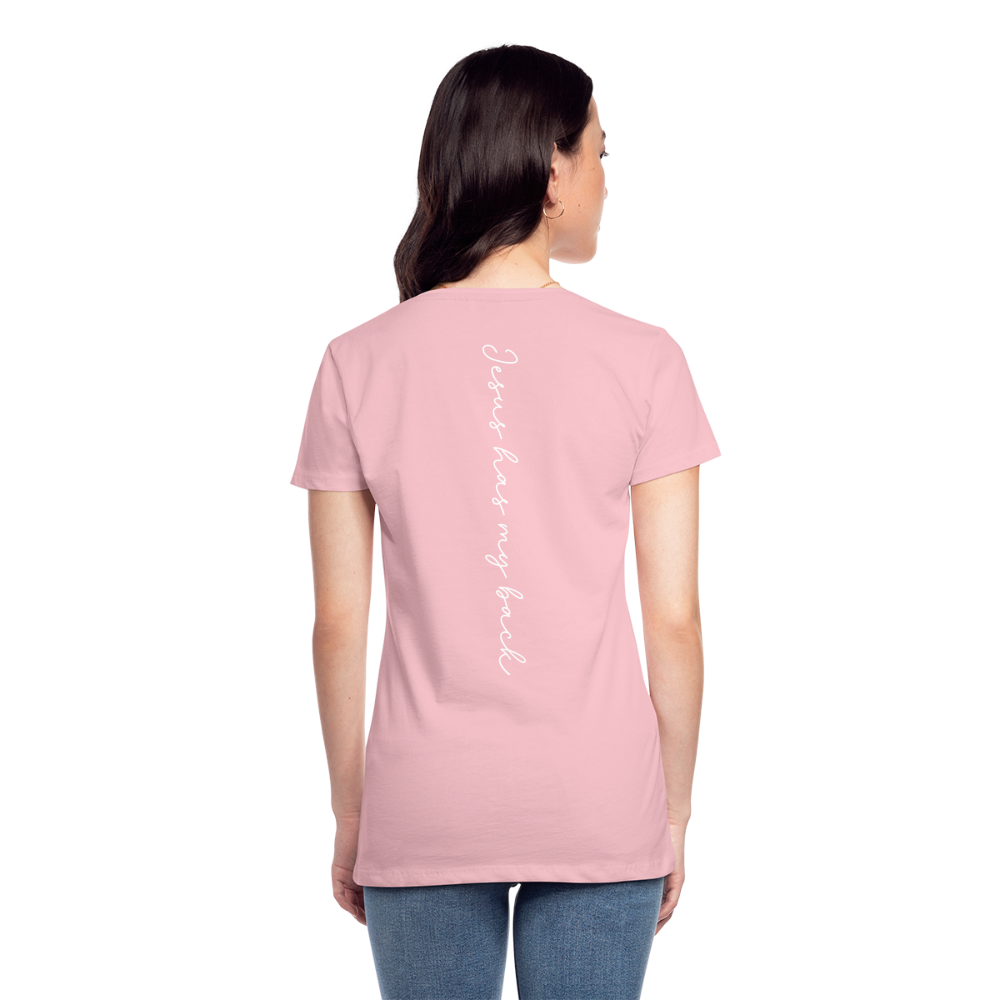 Jesus has My Back Women's T-Shirt - pink