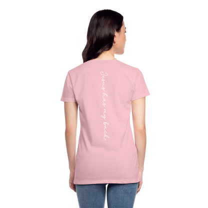 Jesus has My Back Women's T-Shirt - pink