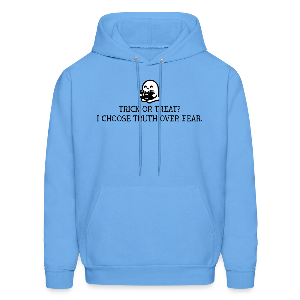 Trick or Treat I Choose Truth (Bible) Men's Hoodie - carolina blue