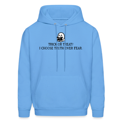 Trick or Treat I Choose Truth (Bible) Men's Hoodie - carolina blue