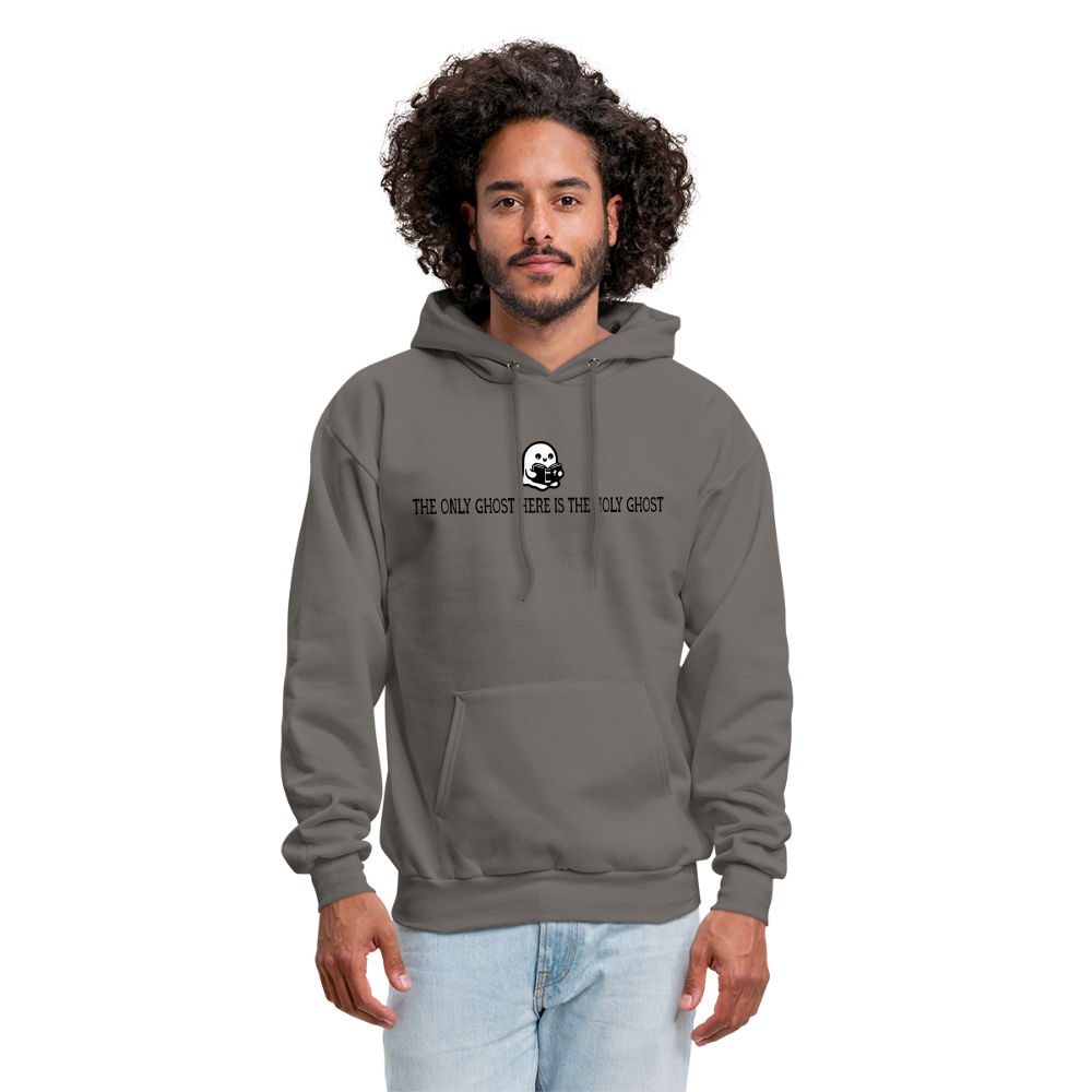 The Only Ghost Here is the Holy Ghost (Bible) Men's Hoodie - asphalt gray