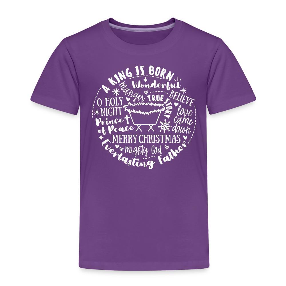 Manger Collage (W) Toddler T-Shirt - purple