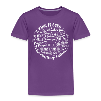 Manger Collage (W) Toddler T-Shirt - purple